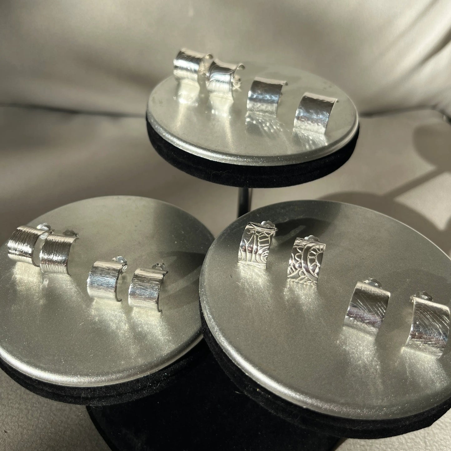 Earrings Diamond cut sterling silver - Chime