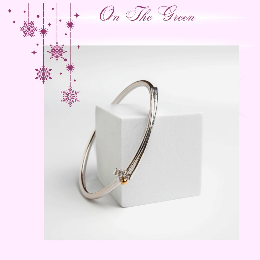 Bangle Sterling silver & 9ct Gold - 'On the Green'