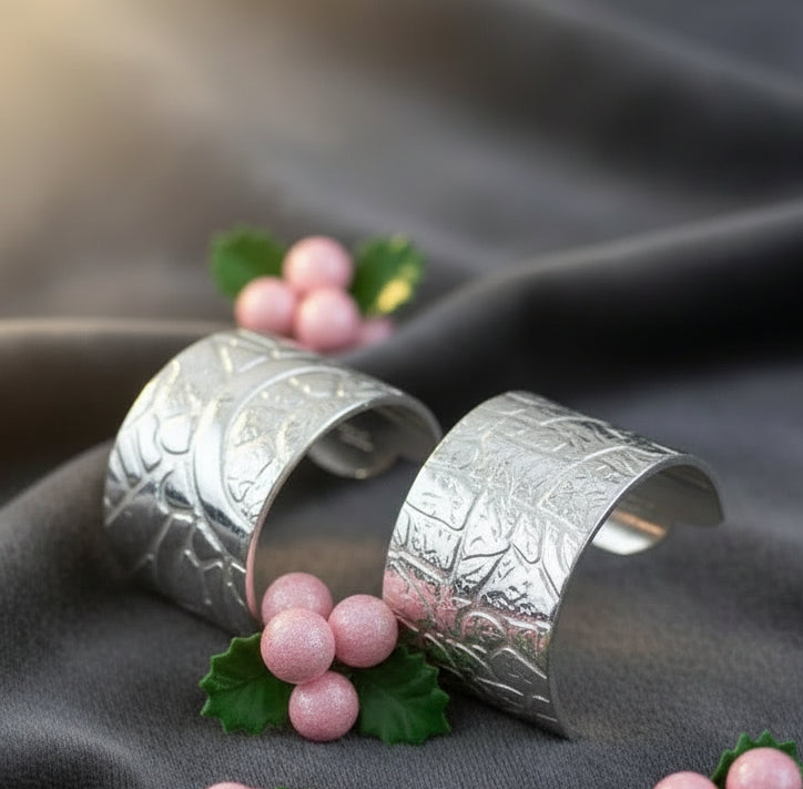 Earrings Diamond cut sterling silver - Chime