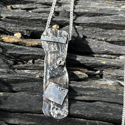 Sterling silver pendant - Drift