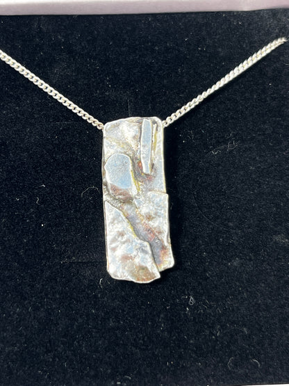 Sterling silver pendant - Drift