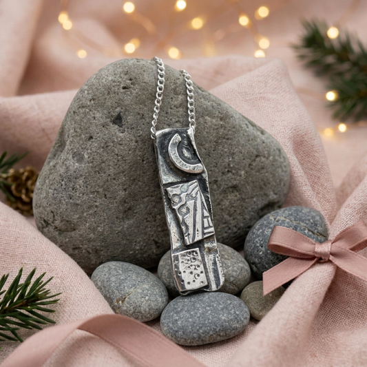 Postscript Sterling Silver Pendant | Paula Fitz Jewellery