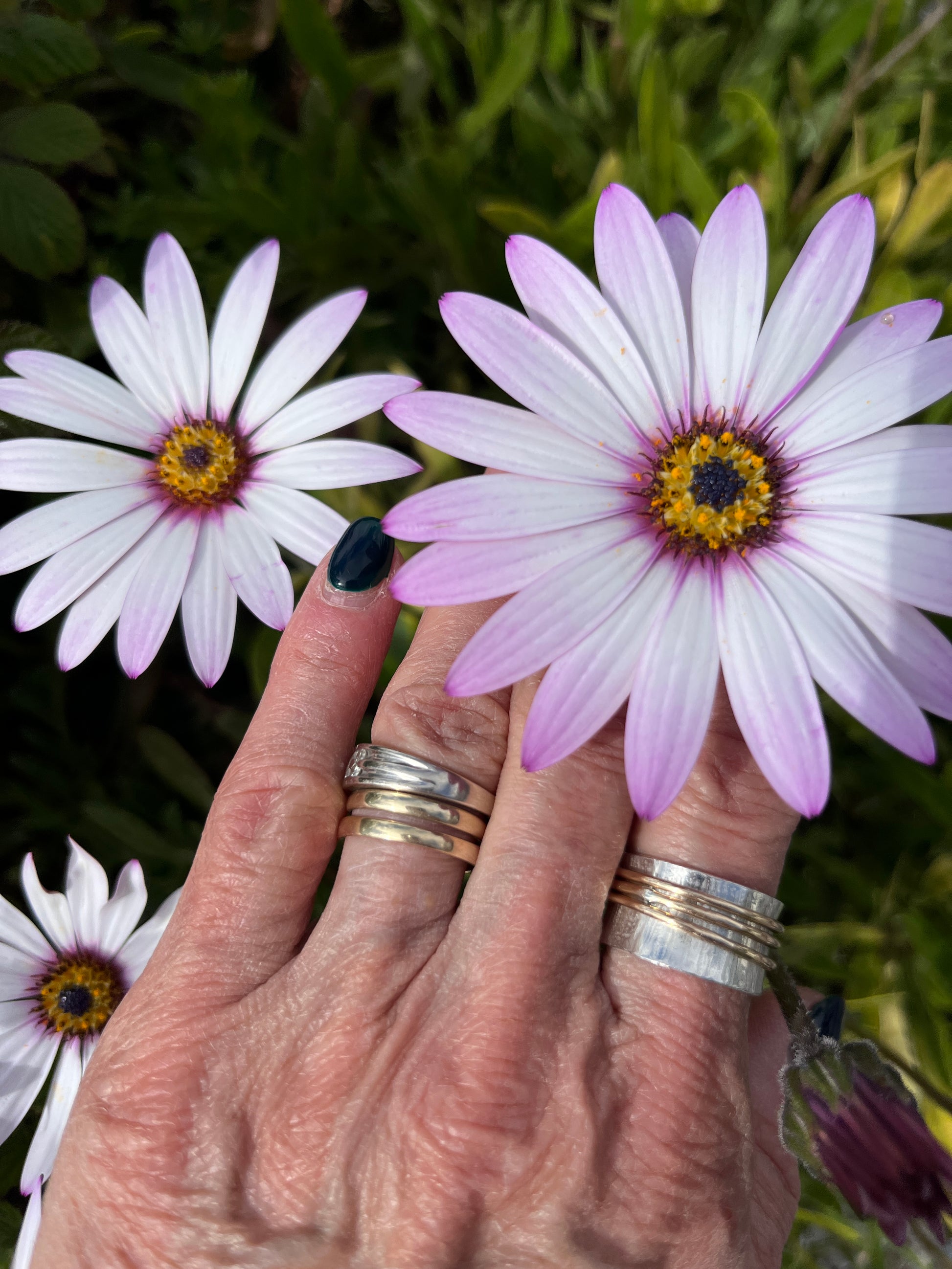 picture of spinner rings with daisy flower