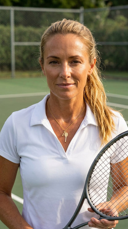 9ct Gold tennis pendant necklace HIT WITH ME